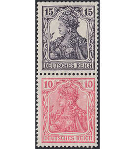 Dt. Reich ZD S 9 ungestempelt Germania 1910/20 (15+10)
