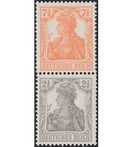 Dt. Reich ZD S 13 b ungestempelt Germania a. Rolle (7 1/2 + 2 1/2)