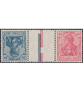 Dt. Reich ZD KZ 4 ungestempelt Germania 1921 (30+Z+40)