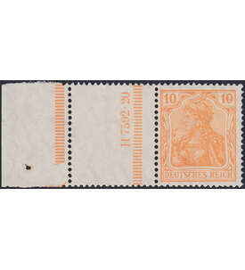 Dt. Reich ZD RL 1 ungestempelt Germania 1921 (RL+L+10 , StrL or.)