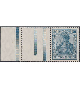 Dt. Reich ZD RL 2 ungestempelt Germania 1921 (RL+L+10 , StrL or. + bl.)