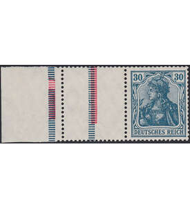 Dt. Reich ZD RL 5 ungestempelt Germania 1921 (RL+L+30 , StrL bl. + rot)