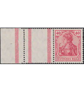 Dt. Reich ZD RL 6 ungestempelt Germania 1921 (RL+L+40 , StrL rot)