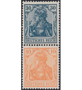 Dt. Reich ZD S 17 ungestempelt Germania 1921 (30+10)