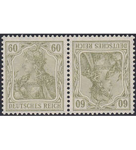 Dt. Reich ZD K 4 ungestempelt Germania und Ziffer 1921 (60+60)