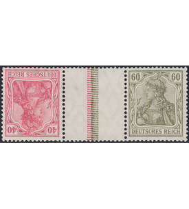 Dt. Reich ZD KZ 6 ungestempelt Germania und Ziffer 1921 (40+Z+60)
