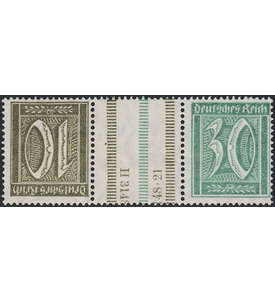 Dt. Reich ZD KZ 9 ungestempelt Germania und Ziffer 1921 (10+Z+30)