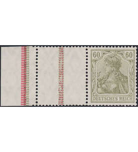 Dt. Reich ZD RL 10 ungestemp. Germania und Ziffer 1921 (RL+L+60 , Strl oliv + rot)