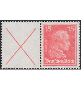 Deutsches Reich Zusammendruck W23    Kant (X+15)