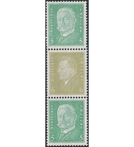 Dt. Reich ZD S 49 ungestempelt Reichsprsidenten 1932 (12+6+12)