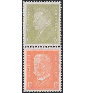 Dt. Reich ZD W 29 ungestempelt Reichsprsidenten 1932 (6+12)