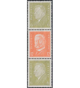 Dt. Reich ZD KZ 10 ungestemp. Nothilfe 1928 (8+Z+Z+15) Landeswappen