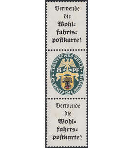 Dt. Reich ZD S 68 ungestempelt Nothilfe 1929 (8+15) Landeswappen