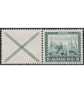 Deutsches Reich Zusammendruck W37    Bauwerke 1930 (X+8)