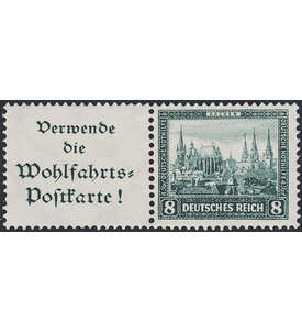 Dt. Reich ZD S 95 ungestempelt Nothilfe 1931 (X+8+X) Bauwerke