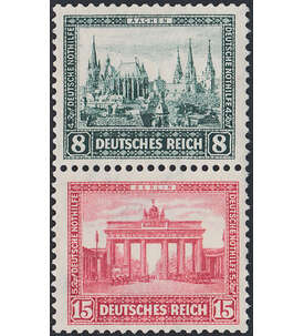 Dt. Reich ZD W 39 ungestempelt Nothilfe 1931 (X+8) Bauwerke