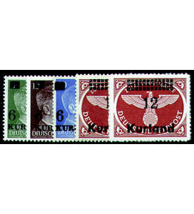 Deutsche Besetzung Kurland  Nr. 1-4 A+B postfrisch