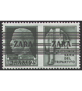 Deutsche Besetzung Zara             Nr. 35 II postfrisch ** Stahlhelm