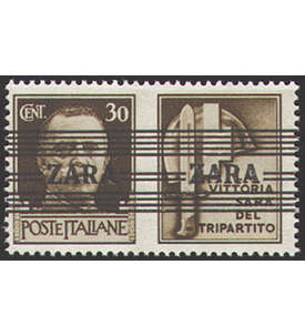 Deutsche Besetzung Zara             Nr. 36 II postfrisch ** Stahlhelm