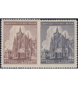 Bhmen und Mhren Nr. 140-141 postfrisch St. Veits Dom 1944