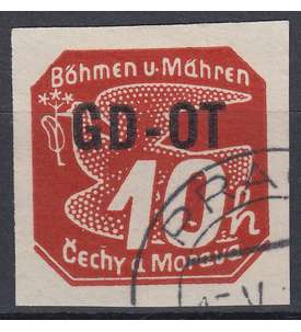 Böhmen und Mähren Nr. 51 gestempelt Aufdruck 1939