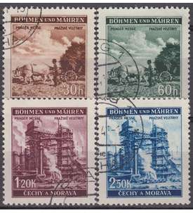 Bhmen und Mhren Nr. 75-78 gestempelt Prager Messe 1941