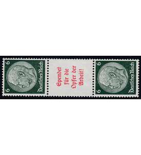 Deutsches Reich Zusammendruck S126 postfrisch Hindenburg 1934/1936 (6+A5+6)