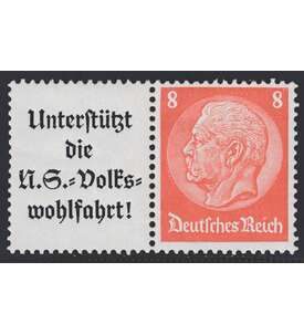 Deutsches Reich Zusammendruck W63 postfrisch Hindenburg 1934 (A8.1+8)