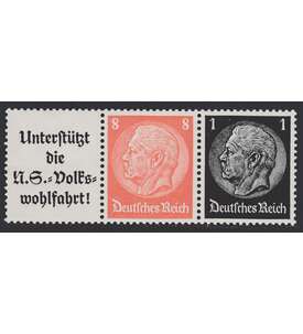 Deutsches Reich Zusammendruck W65 postfrisch Hindenburg 1934 (A8.1+8+1)