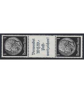 Deutsches Reich Zusammendruck S170 postfrisch Hindenburg 1939 (1+A12+1)