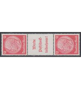 Deutsches Reich Zusammendruck S198 postfrisch ** Hindenburg 1939 (12+A16.1+12)