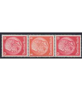 Deutsches Reich Zusammendruck S200 postfrisch ** Hindenburg 1939 (12+8+12)