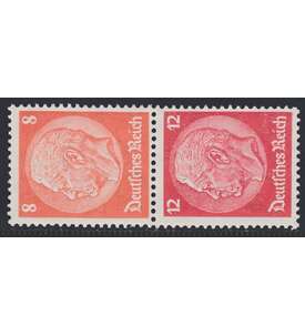 Deutsches Reich Zusammendruck S201 postfrisch ** Hindenburg 1939 (8+12)