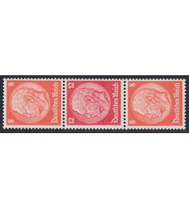 Deutsches Reich Zusammendruck S202 postfrisch ** Hindenburg 1939 (8+12+8)