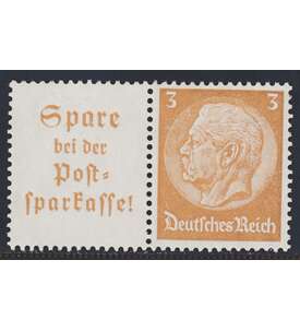 Deutsches Reich Zusammendruck W79 postfrisch ** Hindenburg 1939 (A13.1+3)