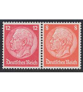 Deutsches Reich Zusammendruck W86 postfrisch ** Hindenburg 1939 (12+8)