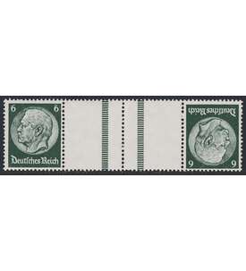 Deutsches Reich Zusammendruck KZ22.5 postfrisch ** Hindenburg 1940 (6+Z+Z+6)