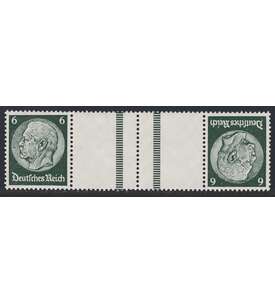 Deutsches Reich Zusammendruck KZ22.6 postfrisch ** Hindenburg 1940 (6+Z+Z+6)