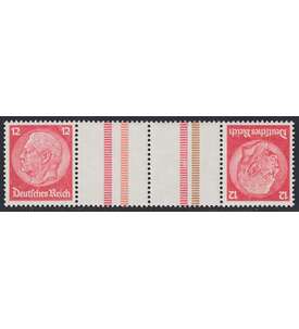 Deutsches Reich Zusammendruck KZ23.3 postfrisch ** Hindenburg 1940 (12+Z+Z+12)