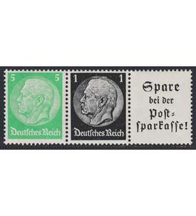 Deutsches Reich Zusammendruck W96 postfrisch ** Hindenburg EHG3 (5+1+A13.2)
