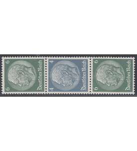 Deutsches Reich Zusammendruck S218 postfrisch ** Hindenburg aus Rollen (6+4+6)