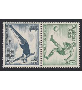 Deutsches Reich Zusammendruck SK27 postfrisch ** Olympische Spiele 1936 (4+6)