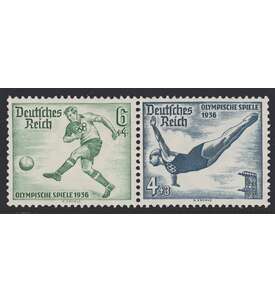 Deutsches Reich Zusammendruck W105 postfrisch ** Olympische Spiele 1936 (6+4)
