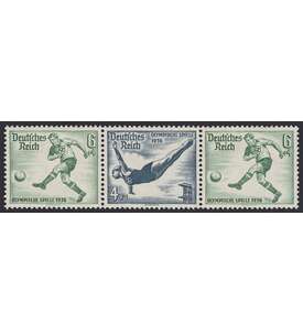 Deutsches Reich Zusammendruck W106 postfrisch ** Olympische Spiele 1936 (6+4+6)