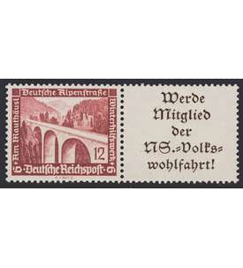 Deutsches Reich Zusammendruck W113 postfrisch ** Winterhilfe 1936 (12+A11.1)