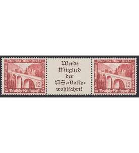 Deutsches Reich Zusammendruck W114 postfrisch ** Winterhilfe 1936 (12+A11.1+12)