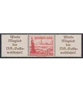 Deutsches Reich Zusammendruck W128 postfrisch ** Winterhilfe 1937 (A11.2+12+A11.2)