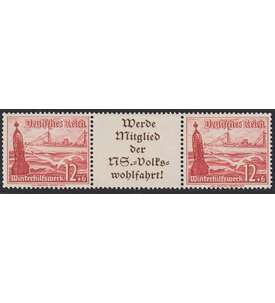 Deutsches Reich Zusammendruck W130 postfrisch ** Winterhilfe 1937 (12+A11.2+12)