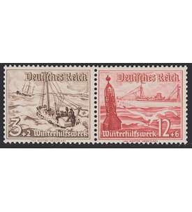 Deutsches Reich Zusammendruck W131 postfrisch ** Winterhilfe 1937 (3+12)
