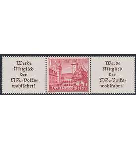 Deutsches Reich Zusammendruck W141 postfrisch ** Winterhilfe 1939 (A11.4+12+A11.4)